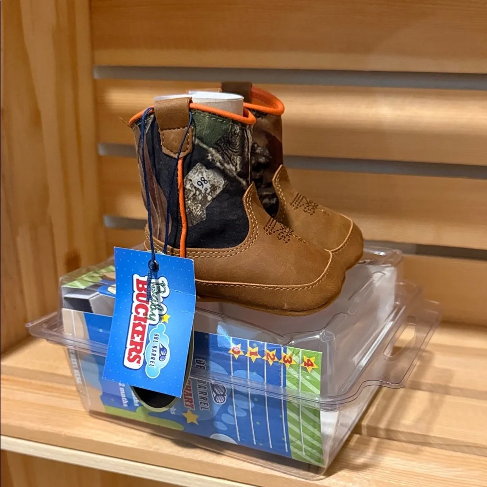 Baby Buckers Baby & Walker Brown Camo Boots